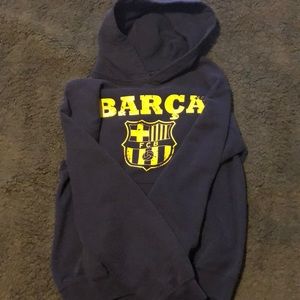 Barcelona dark blue hoodie